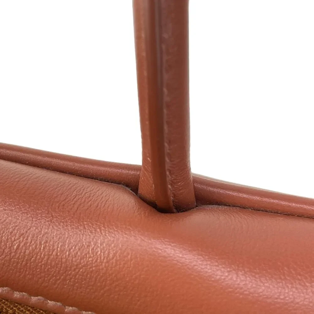 Miu Miu Bole Bag Handbag 5BB173_2CRWF0033 cognac brown Gold Leather